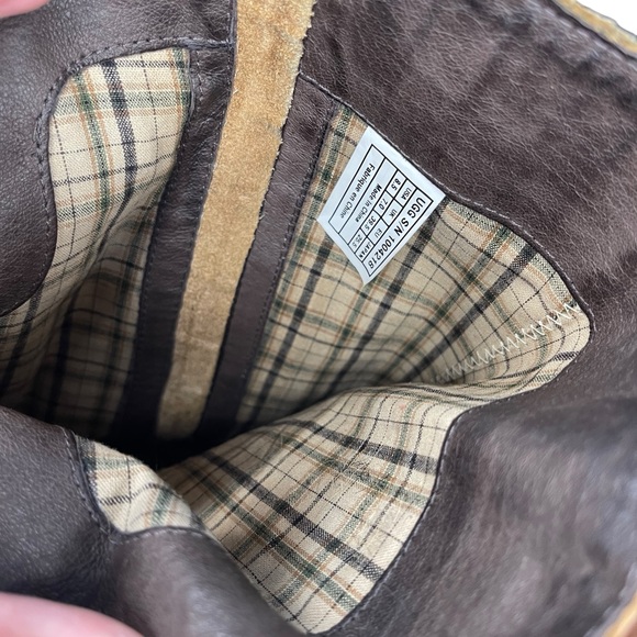 Ugg Esplande Croco java leather tall boots 8.5 - Picture 6 of 11